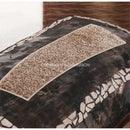 GobekUsa Brighton Cross Stitch Faux Leather Cushion Cover 45x45cm Brown