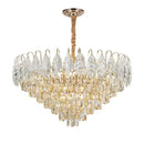GobekUsa Brilliance Crystal Chandelier for Luxe Living & Dining Rooms.