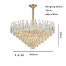 GobekUsa Brilliance Crystal Chandelier for Luxe Living & Dining Rooms.