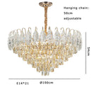 GobekUsa Brilliance Crystal Chandelier for Luxe Living & Dining Rooms.