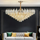 GobekUsa Brilliance Crystal Chandelier for Luxe Living & Dining Rooms.