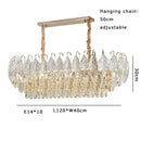 GobekUsa Brilliance Crystal Chandelier for Luxe Living & Dining Rooms.