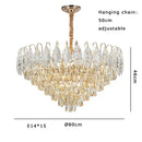 GobekUsa Brilliance Crystal Chandelier for Luxe Living & Dining Rooms.