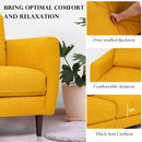 2 Pieces Upholstered Sofa Set with Removable Cushion Covers by LJGDeals