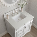 James Martin Bristol 30" Single Bathroom Vanity, Bright White