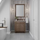 James Martin Bristol 30" Single Bathroom Vanity, Whitewashed Walnut
