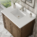 James Martin Bristol 36" Single Bathroom Vanity, Saddle Brown
