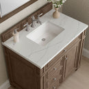 James Martin Bristol 36" Single Bathroom Vanity, Whitewashed Walnut