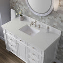 James Martin Bristol 48" Single Bathroom Vanity, Bright White