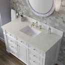 James Martin Bristol 48" Single Bathroom Vanity, Bright White