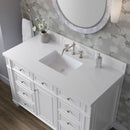 James Martin Bristol 48" Single Bathroom Vanity, Bright White