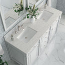 James Martin Bristol 60" Double Bathroom Vanity, Bright White
