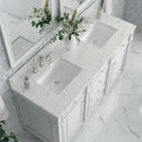 James Martin Bristol 60" Double Bathroom Vanity, Bright White