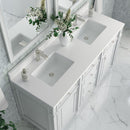 James Martin Bristol 60" Double Bathroom Vanity, Bright White