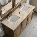 James Martin Bristol 60" Double Bathroom Vanity, Saddle Brown