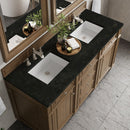 James Martin Bristol 60" Double Bathroom Vanity, Saddle Brown