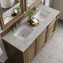 James Martin Bristol 60" Double Bathroom Vanity, Saddle Brown