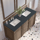 James Martin Bristol 60" Double Bathroom Vanity, Whitewashed Walnut