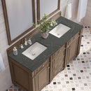 James Martin Bristol 60" Double Bathroom Vanity, Whitewashed Walnut