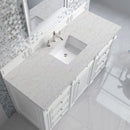 James Martin Bristol 60" Single Bathroom Vanity, Bright White