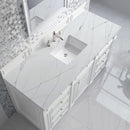 James Martin Bristol 60" Single Bathroom Vanity, Bright White