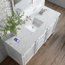 James Martin Bristol 60" Single Bathroom Vanity, Bright White