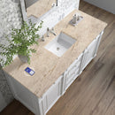 James Martin Bristol 60" Single Bathroom Vanity, Bright White