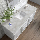 James Martin Bristol 60" Single Bathroom Vanity, Bright White
