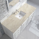 James Martin Bristol 60" Single Bathroom Vanity, Bright White