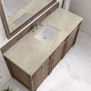 James Martin Bristol 60" Single Bathroom Vanity, Whitewashed Walnut