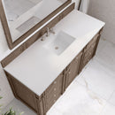 James Martin Bristol 60" Single Bathroom Vanity, Whitewashed Walnut
