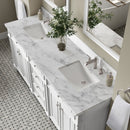 James Martin Bristol 72" Double Bathroom Vanity, Bright White
