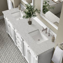 James Martin Bristol 72" Double Bathroom Vanity, Bright White