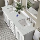 James Martin Bristol 72" Double Bathroom Vanity, Bright White