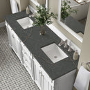 James Martin Bristol 72" Double Bathroom Vanity, Bright White