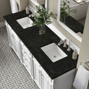 James Martin Bristol 72" Double Bathroom Vanity, Bright White