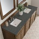 James Martin Bristol 72" Double Bathroom Vanity, Saddle Brown