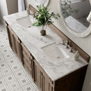 James Martin Bristol 72" Double Bathroom Vanity, Whitewashed Walnut