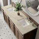James Martin Bristol 72" Double Bathroom Vanity, Whitewashed Walnut