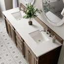 James Martin Bristol 72" Double Bathroom Vanity, Whitewashed Walnut