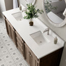 James Martin Bristol 72" Double Bathroom Vanity, Whitewashed Walnut