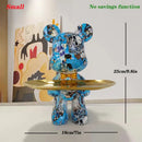 GobekUsa Graffiti Bear Figurine: Modern Table Decor & Key Storage Sculpture