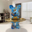 GobekUsa Graffiti Bear Figurine: Modern Table Decor & Key Storage Sculpture
