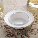 GobekUsa Bone China White Tea Set: Coffee Cup, Saucer, Milk Jar, Sugar Bowl, British Teaware