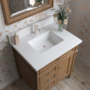 James Martin Brittany 30" Single Bathroom Vanity, Saddle Brown