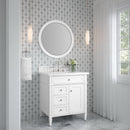 James Martin Brittany 30" Single Bathroom Vanity, Bright White