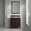 James Martin Brittany 30" Single Bathroom Vanity, Burnished Mahogany