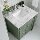 James Martin Brittany 30" Single Bathroom Vanity, Smokey Celadon