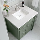 James Martin Brittany 30" Single Bathroom Vanity, Smokey Celadon