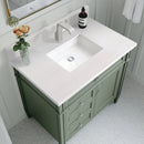 James Martin Brittany 36" Single Bathroom Vanity, Smokey Celadon